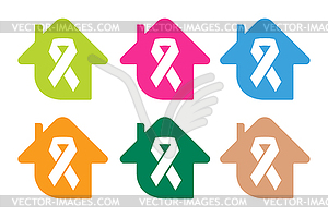 Stop cancer medical poster concept - vector clipart