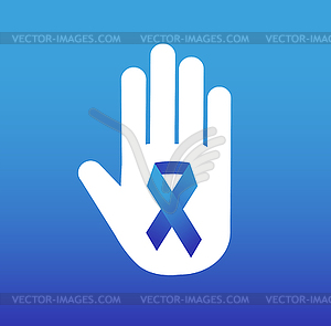 Stop cancer medical poster concept - royalty-free vector image