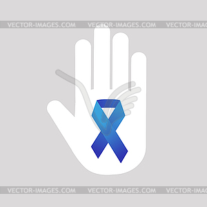 Рак Стоп медицинской плакат концепция - клипарт в векторе