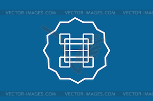 Арабский логотип шаблон абстрактные монограмма - изображение в векторном виде
