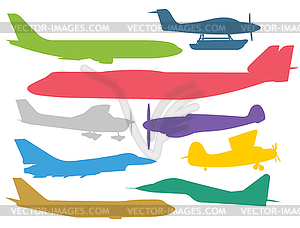 Civil aviation travel passanger air plane - vector clipart