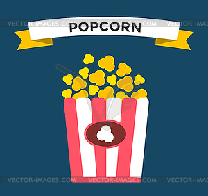 Popcorn box icon - vector clip art