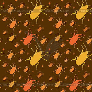 Красочные насекомые коллекция биологии - клипарт в векторном формате