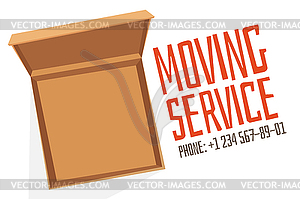 Move service box full - vector clipart