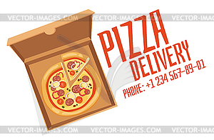 Pizza box - vector image