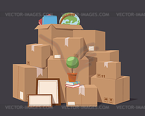 Move service box full - vector image