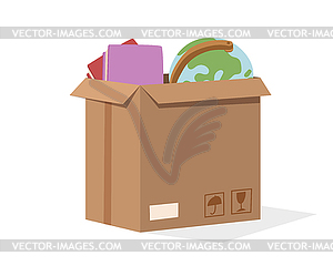 Коробка Перемещение службы полный - иллюстрация в векторе