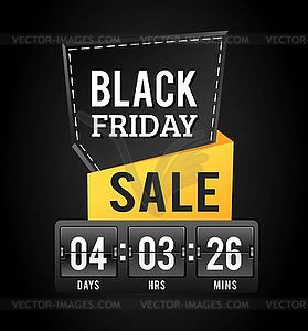 Black Friday sale badges - vector clipart