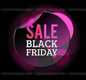 Black Friday sale badges - vector image