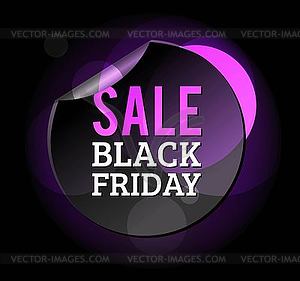 Black Friday sale badges - royalty-free vector image