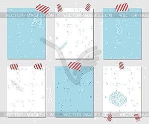 Christtmas greeting card banner - vector image