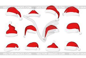 Santa Claus red hat - vector clipart