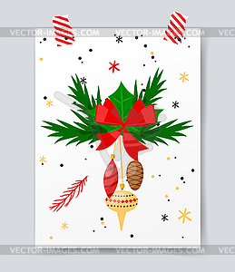 Christmas tree flat icons set - vector image