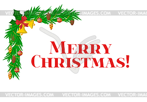 Christmas greeting card - vector clipart / vector image