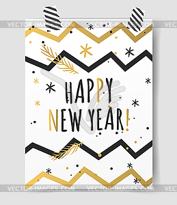 Christmas greeting card - vector clipart