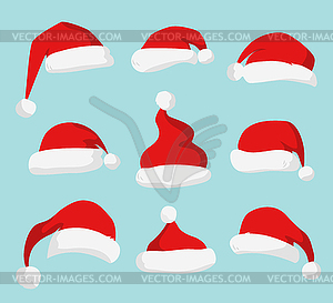 Santa Claus red hat - vector image