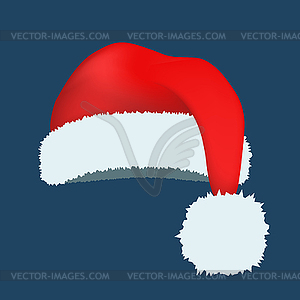 Santa Claus red hat - vector clipart