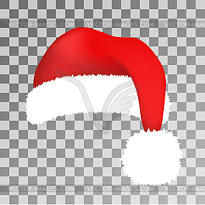 Santa Claus red hat - vector image