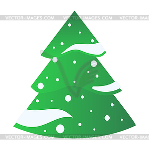 Christmas tree flat icons set - vector clipart / vector image