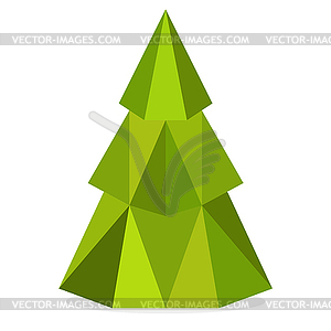 Christmas tree flat icons set - color vector clipart