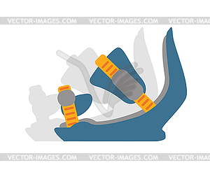 Snowboard sport anchors boots elements - vector clipart