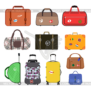 Travel bags - vector clipart