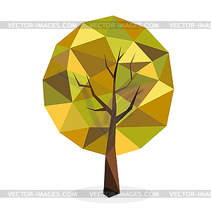 Stylized tree collection - vector image
