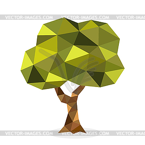 Stylized tree collection - vector image