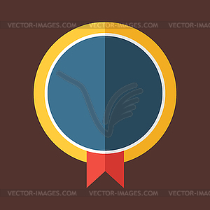 Modern flat design badge icon - vector EPS clipart