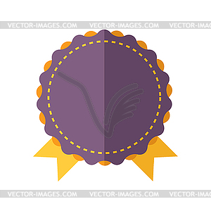 Modern flat design badge icon - vector clipart