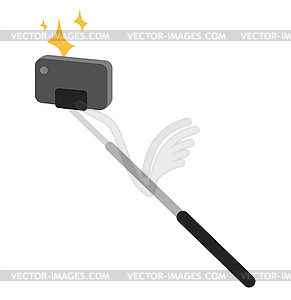 Selfie stick icon - vector image