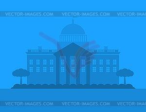 Cities silhouette - royalty-free vector clipart