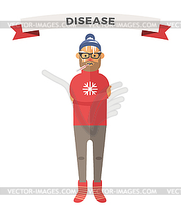 People ill - vector image