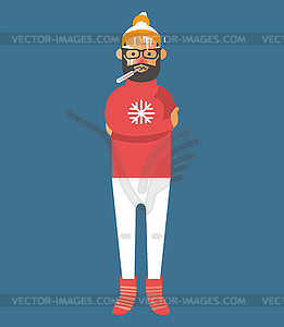 Man illness - royalty-free vector image