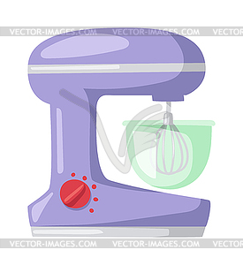 Apparatus for cooking soup kitchen blender - vector image