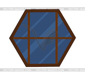 Different types house windows elements - vector clipart