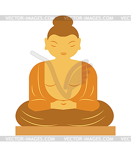 Buddha bangkok thailand religion statue buddhist - vector image