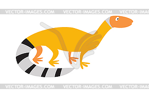 Chinese water dragon lizard nature animal reptile - stock vector clipart