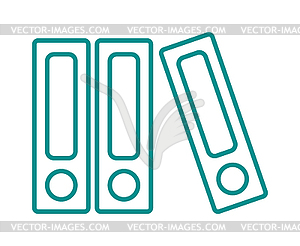 Books icons literature library education symbol - vector clipart