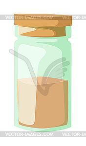 Jar with cooking spices and ingredients, pepper, - vector image