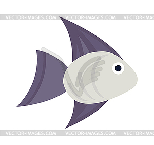 Aquatic fish wildlife aquarium underwater nature - vector image