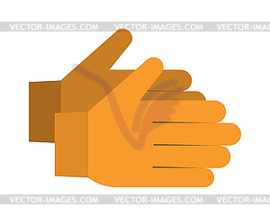 Spring green gloves cartoon  - vector clipart