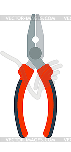 Pliers hand tool worker equipmen flat cartoon  - vector image