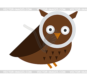 Great horned Owl, bubo virginianus subarcticus - vector clipart