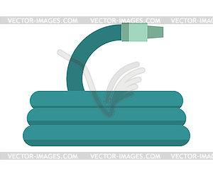 Gardening hose with nozzles water irrigation plasti - vector clipart