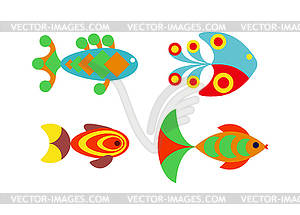 Aquatic fish wildlife aquarium underwater nature - vector clipart / vector image