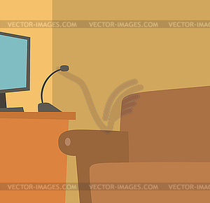 Home recording place - vector clipart