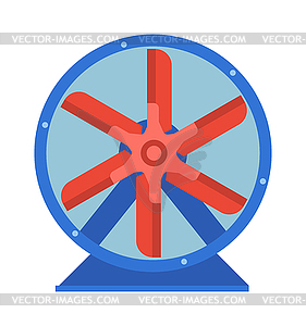 Industrial fan  - vector image