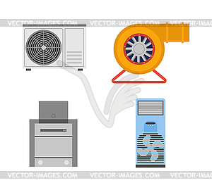 Промышленный вентилятор - изображение в формате EPS