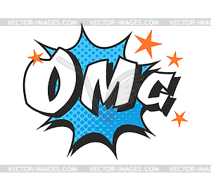 Popart comic speech bubble boom effects  - vector clipart